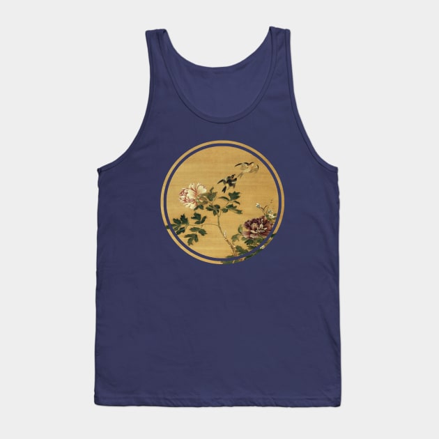 Old Japanese painting of birds and flowers Tank Top by Bearpear